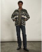 Veste Poiré bleu marine/vert