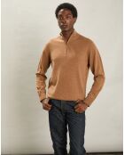 Pull en Laine & Cachemire Camionneur chameau
