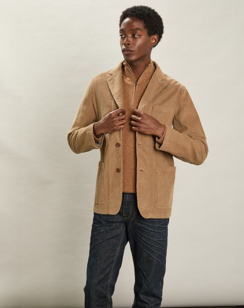 Veste en Velours côtelé Jonny beige