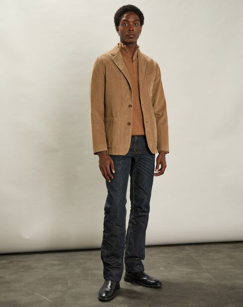 Veste en Velours côtelé Jonny beige