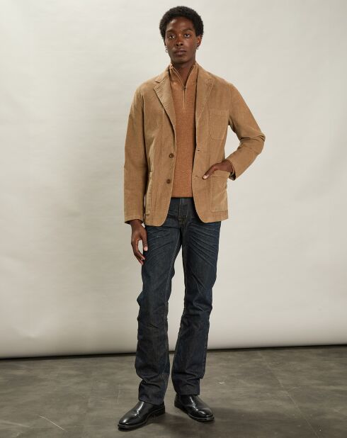 Veste en Velours côtelé Jonny beige