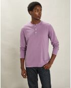 T-Shirt Henley Ls violette
