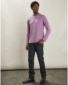 T-Shirt Henley Ls violette