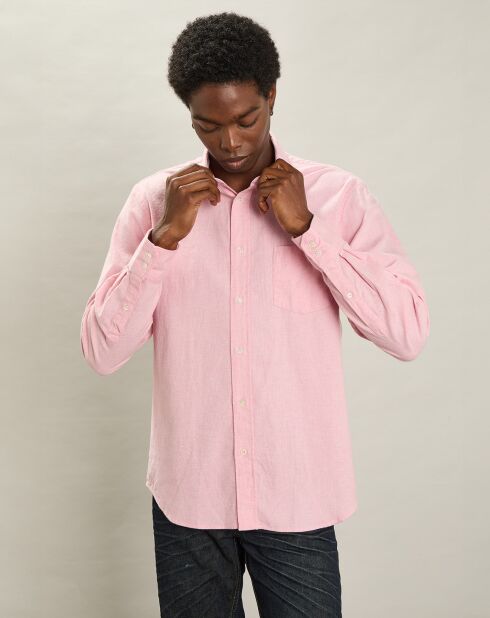 Chemise en Flanelle regular Paul rose