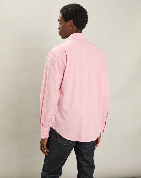 Chemise en Flanelle regular Paul rose