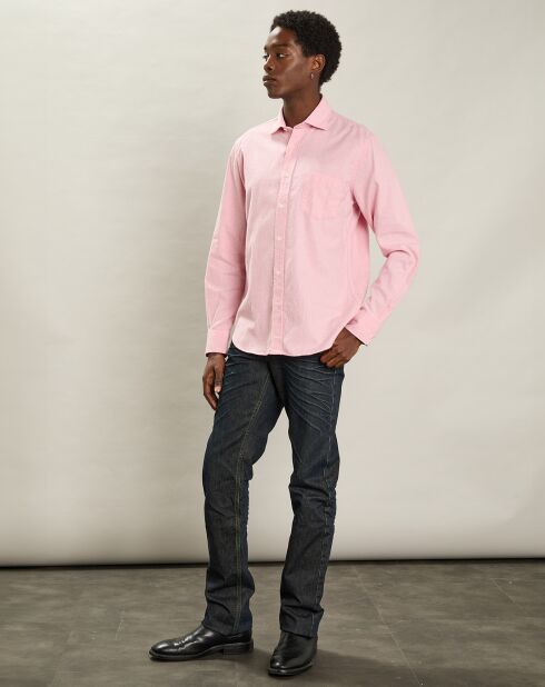Chemise en Flanelle regular Paul rose