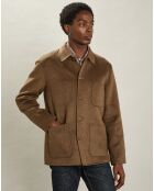 Veste en Laine mélangée Geai brun