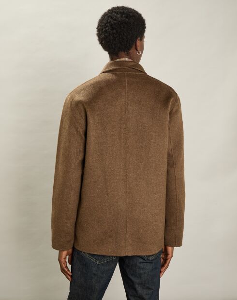 Veste en Laine mélangée Geai brun