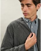 Veste en Laine mélangée Mandrin flanelle gris