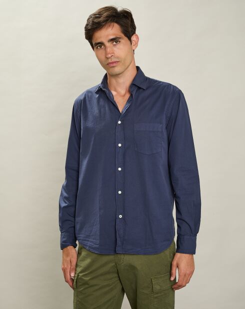 Chemise regular Paul Pat bleu profond