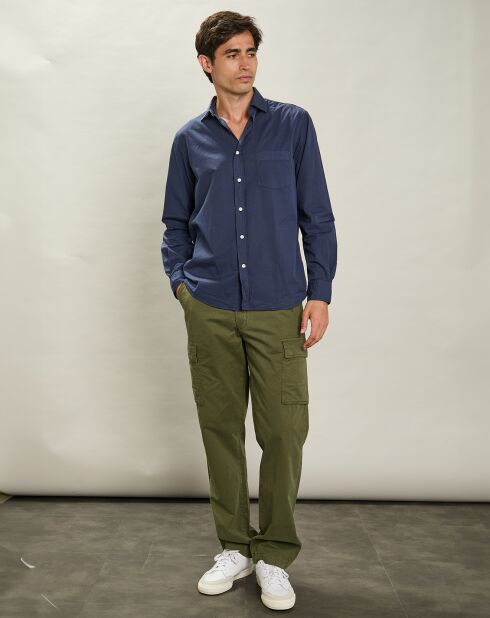 Chemise regular Paul Pat bleu profond