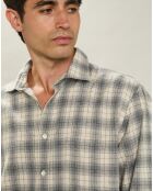 Chemise en Flanelle regular Paul naturel/gris