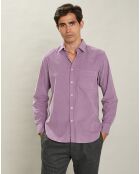 Chemise en Velours Milleraies Tempête Pat violette