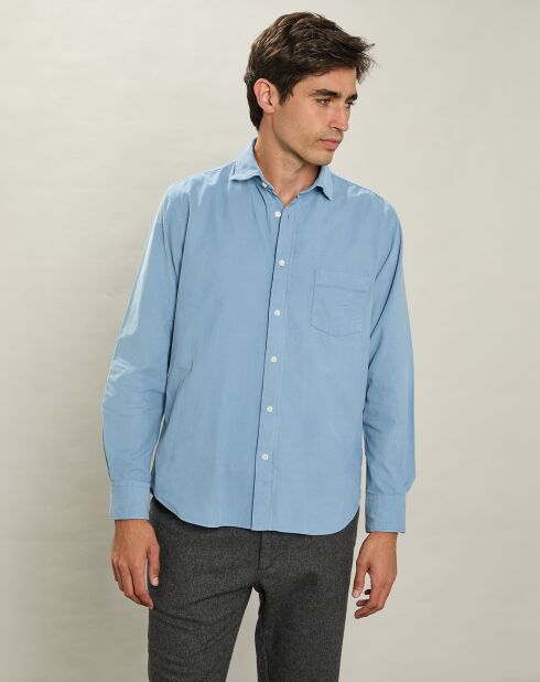 Chemise regular en Velours Milleraies Paul Pat chambray