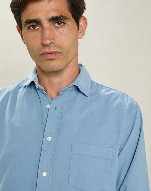 Chemise regular en Velours Milleraies Paul Pat chambray
