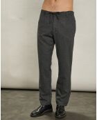 Pantalon en Laine mélangée Pétrolier flanelle gris