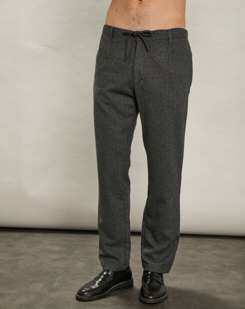 Pantalon en Laine mélangée Pétrolier flanelle gris