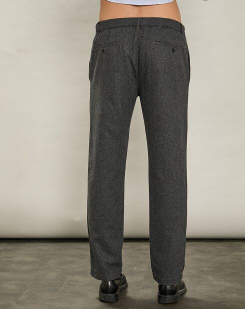 Pantalon en Laine mélangée Pétrolier flanelle gris