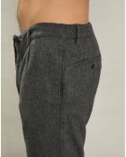 Pantalon en Laine mélangée Pétrolier flanelle gris