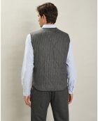 Gilet en Laine mélangée Vic flanelle gris