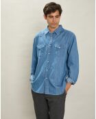 Chemise regular Phénix indigo