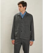 Veste en Laine mélangée Poiré flanelle gris