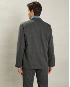 Veste en Laine mélangée Poiré flanelle gris