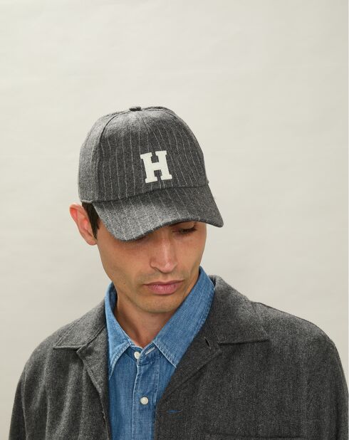Casquette en Laine mélangée H flanelle gris
