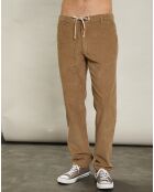 Pantalon en Velours côtelé Pétrolier beige