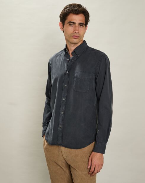 Chemise regular Pitt Pat bleu foncé