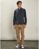Chemise regular Pitt Pat bleu foncé