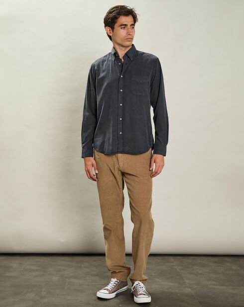 Chemise regular Pitt Pat bleu foncé