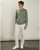 T-Shirt Henley Ls militaire