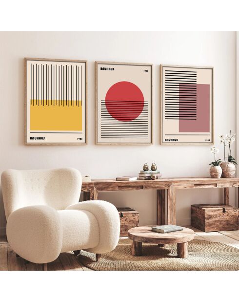 3 Tableaux décoratifs multicolore - 50x70 cm (3 pièces)