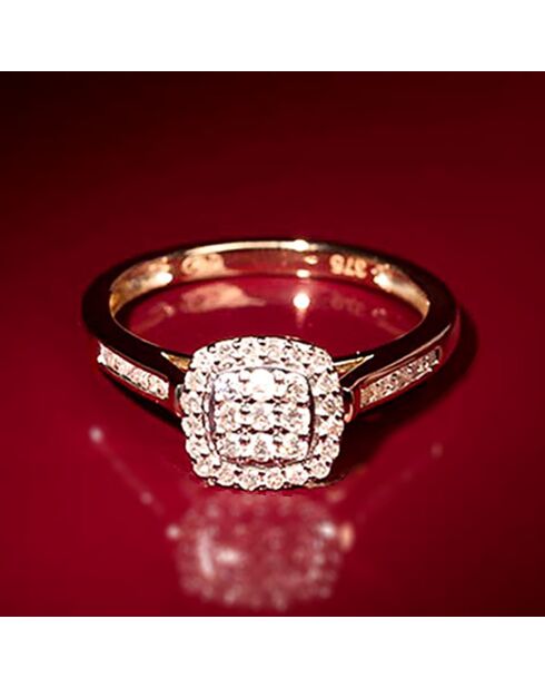 Bague Mon voeu le plus cher Diamants 0.37 ct or jaune