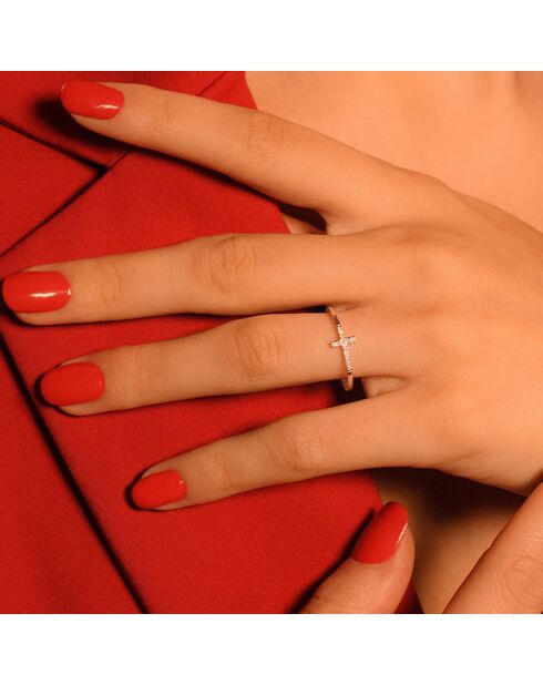 Bague Christiane Diamants 0.05 ct or blanc