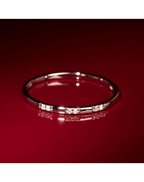 Bague Pour Toujours Diamant 0.024 ct or blanc