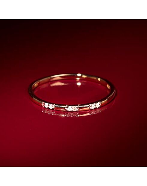 Bague Pour Toujours Diamant 0.024 ct or jaune