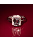 Bague Maestromantique Diamants 0.08 ct & Topaze 2.02 cts or blanc