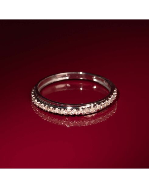 Bague Alliance Divine Diamants 0.12 ct or blanc