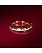 Bague Alliance Divine Diamants 0.12 ct or jaune