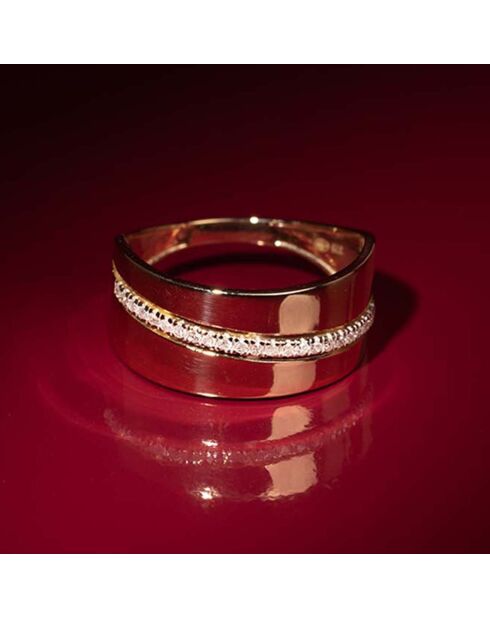 Bague Madison Diamants 0.10 ct or jaune