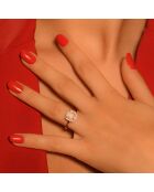 Bague Quartissime Diamants 0.12 ct & Quartz 2.70 cts or rose