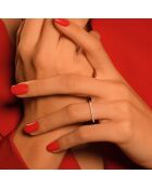 Bague Alliance Délice Diamants 0.16 ct or blanc