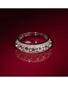 Bague Sitra Diamant 0.08 ct & Topaze blanche 1.16 ct or blanc