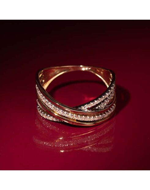 Bague Lampang Diamant 0.24 ct or jaune
