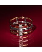 Bague Bario Diamant 0.032 ct or tricolore