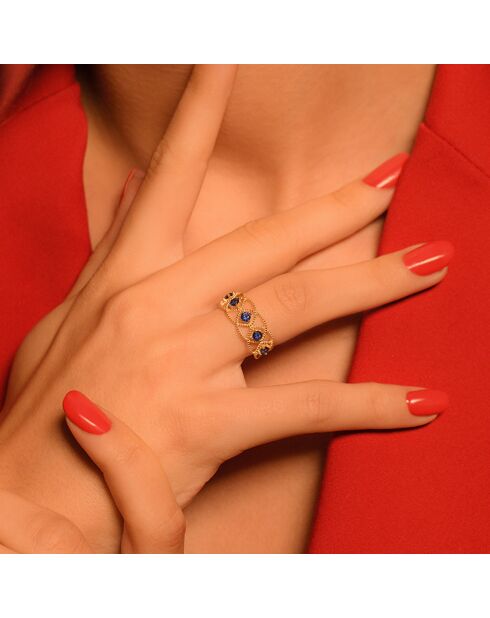 Bague Amoro Saphir 0.825 ct or jaune