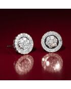 Boucles d'oreilles Canberra Diamant 0.44 ct or blanc