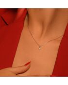 Pendentif Idylle Diamants 0.06 ct or blanc